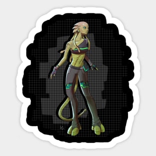 Alien Girl Sticker